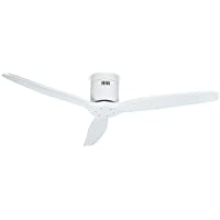 IKOHS WINDCALM DC - Ventilador de Techo con Mando- Bajo Consumo- Función Verano e Invierno- Silencioso- Potente- 3 Aspas…